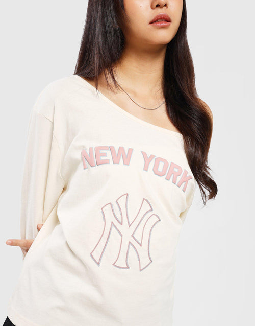 เสื้อแขนยาวผู้หญิง One-Shoulder NY Yankees