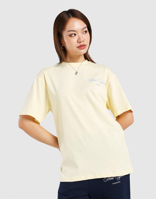 เสื้อยืดผู้หญิง Oversized Crest NY Yankees