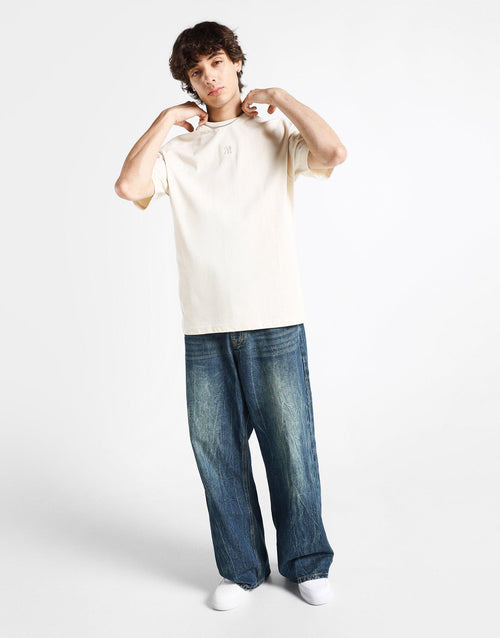 เสื้อยืดผู้ชาย Tonal Embroided Badge NY Yankees