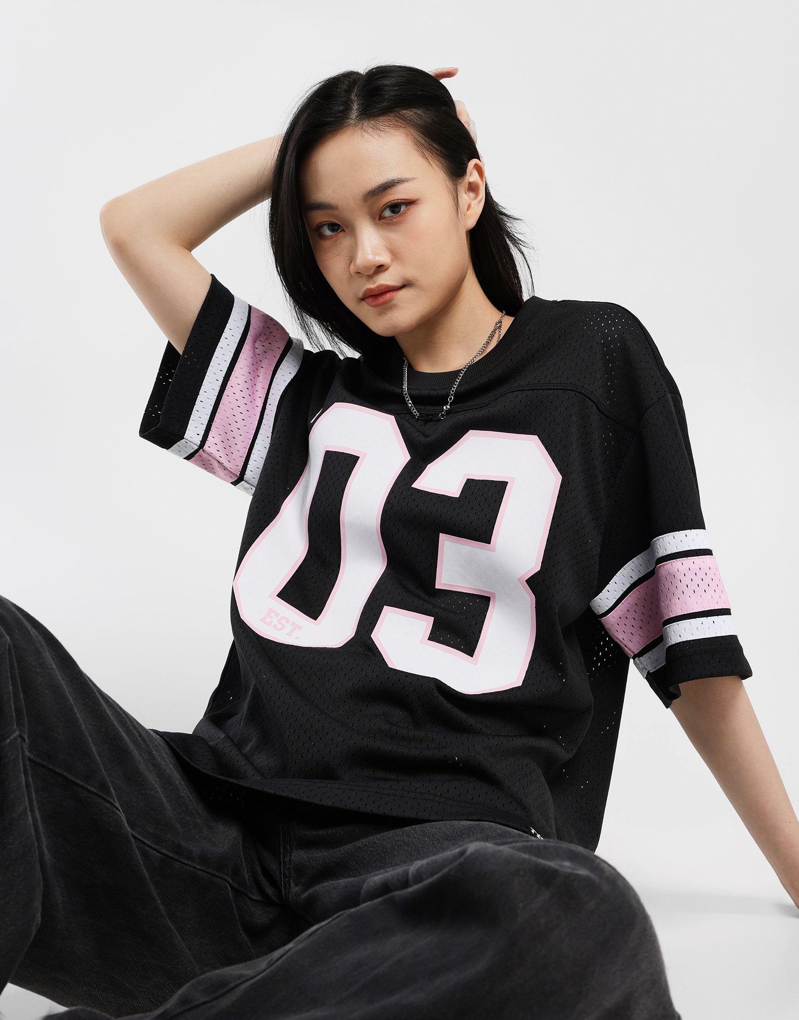 เสืื้อยืดผู้หญิง Mesh Jersey Yonder Knits NY Yankees