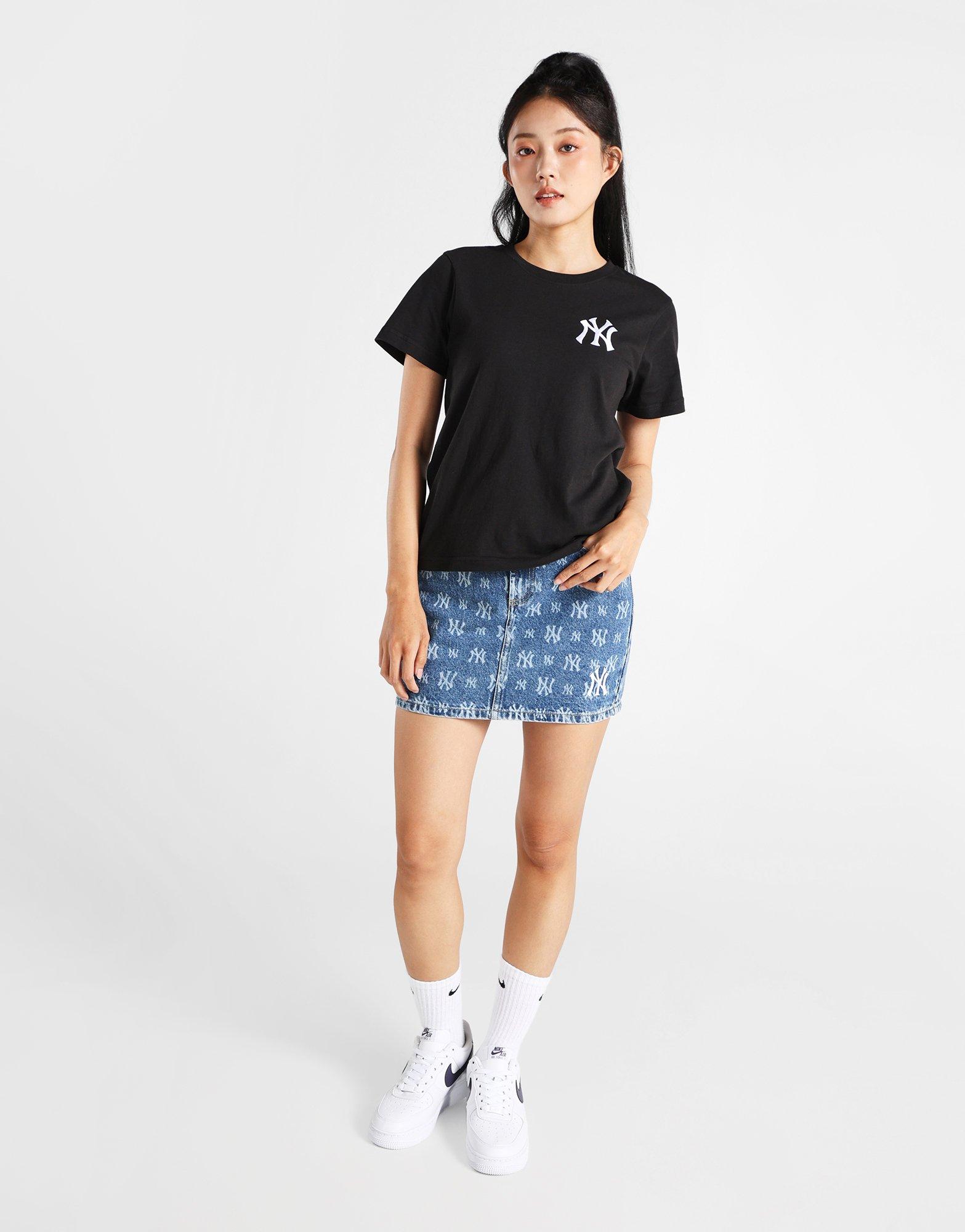 กระโปรงผู้หญิง Monogram Denim Mini NY Yankees