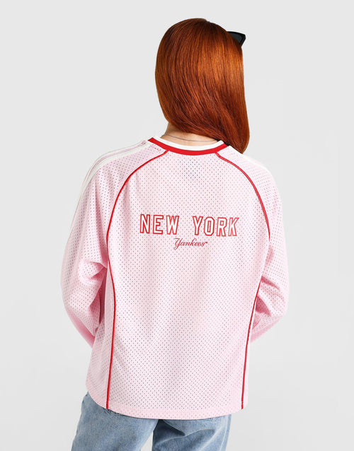 เสื้อแขนยาวผู้หญิง Pipe Mesh NY Yankees
