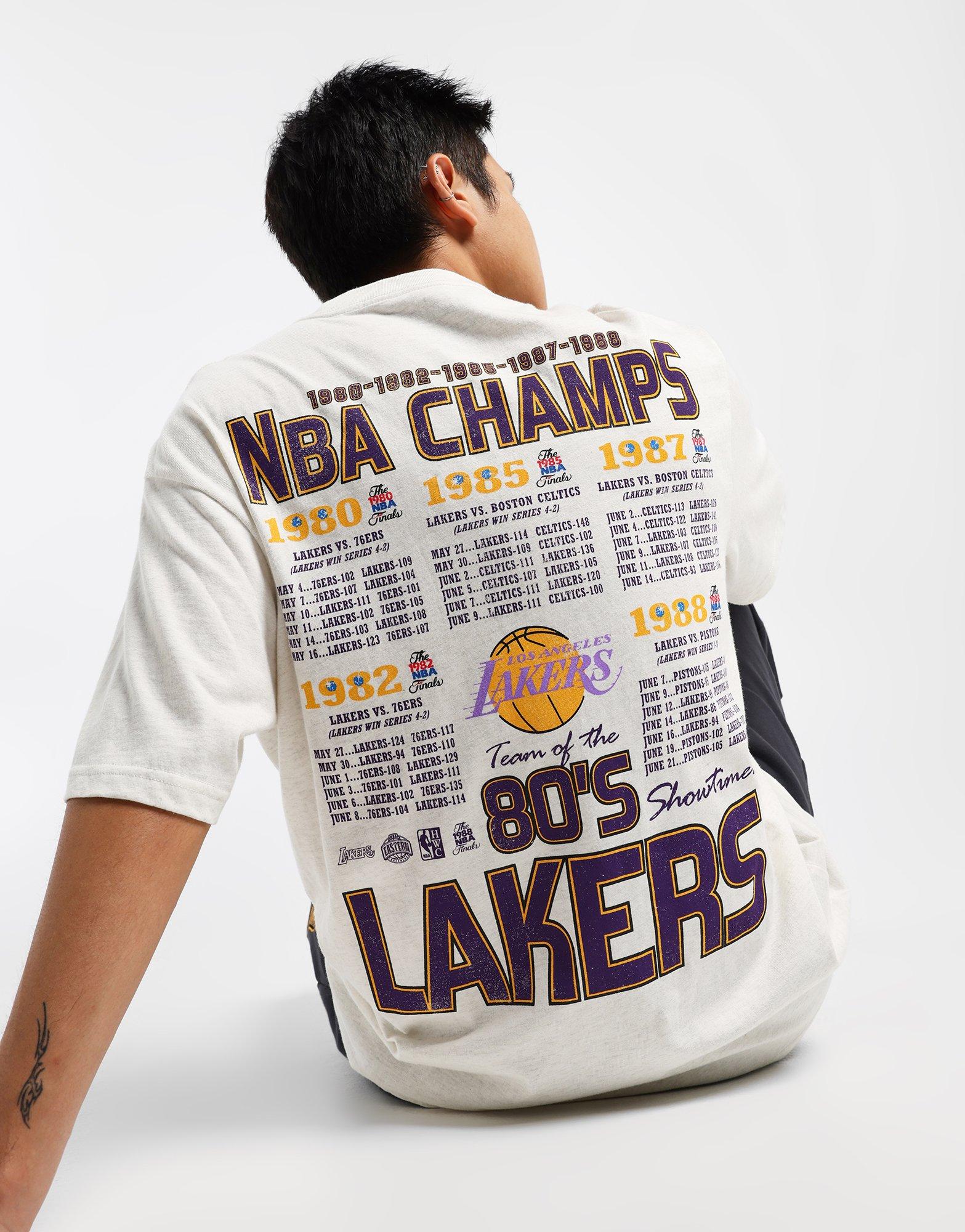 เสื้อยืดผู้ชาย Showtime 80s Champions Lakers