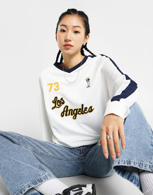 เสื้อแขนยาวผู้หญิง Script Jersey LA Lakers