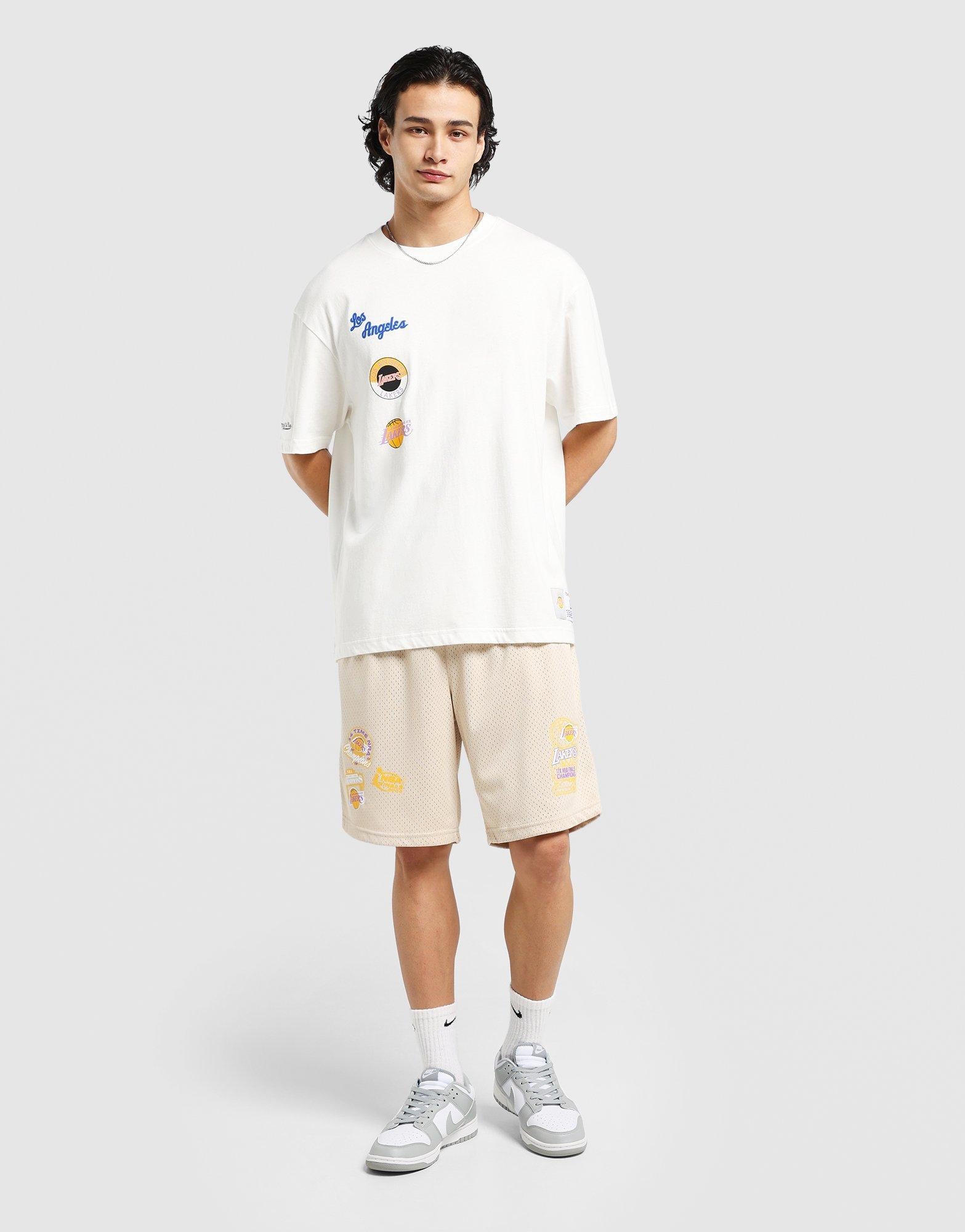 กางเกงขาสั้นผู้ชาย LA Lakers Golden