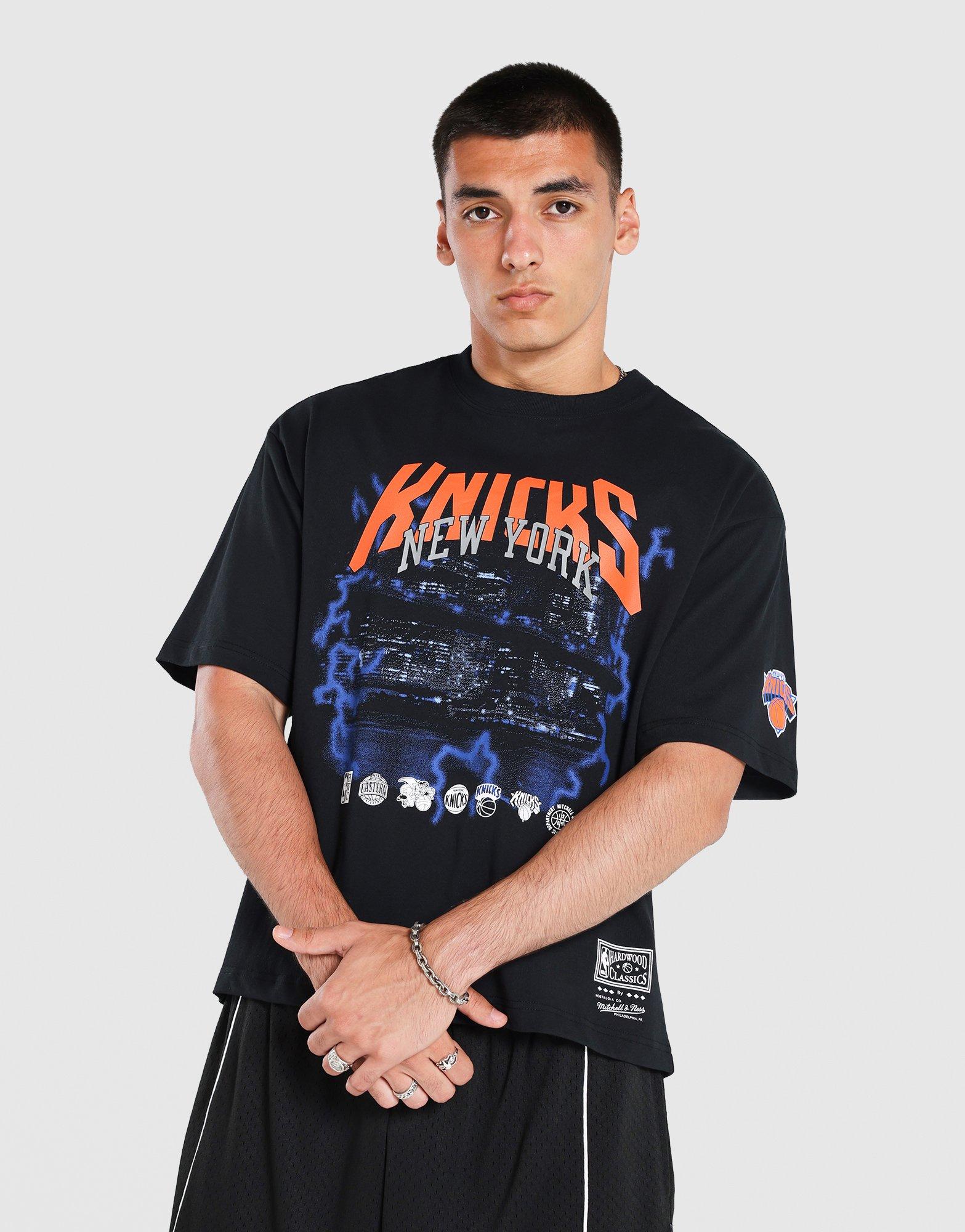 เสื้อยืดผู้ชาย New York Knicks Lightning