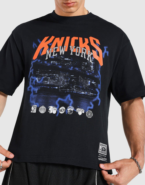 เสื้อยืดผู้ชาย New York Knicks Lightning