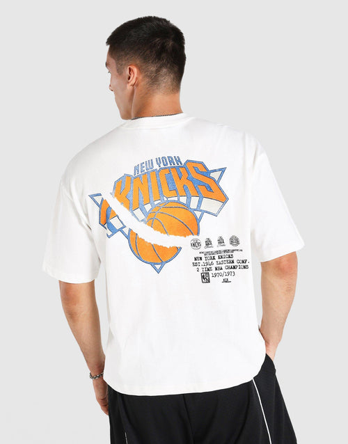 เสื้อยืดผู้ชาย New York Knicks Ripped Logo