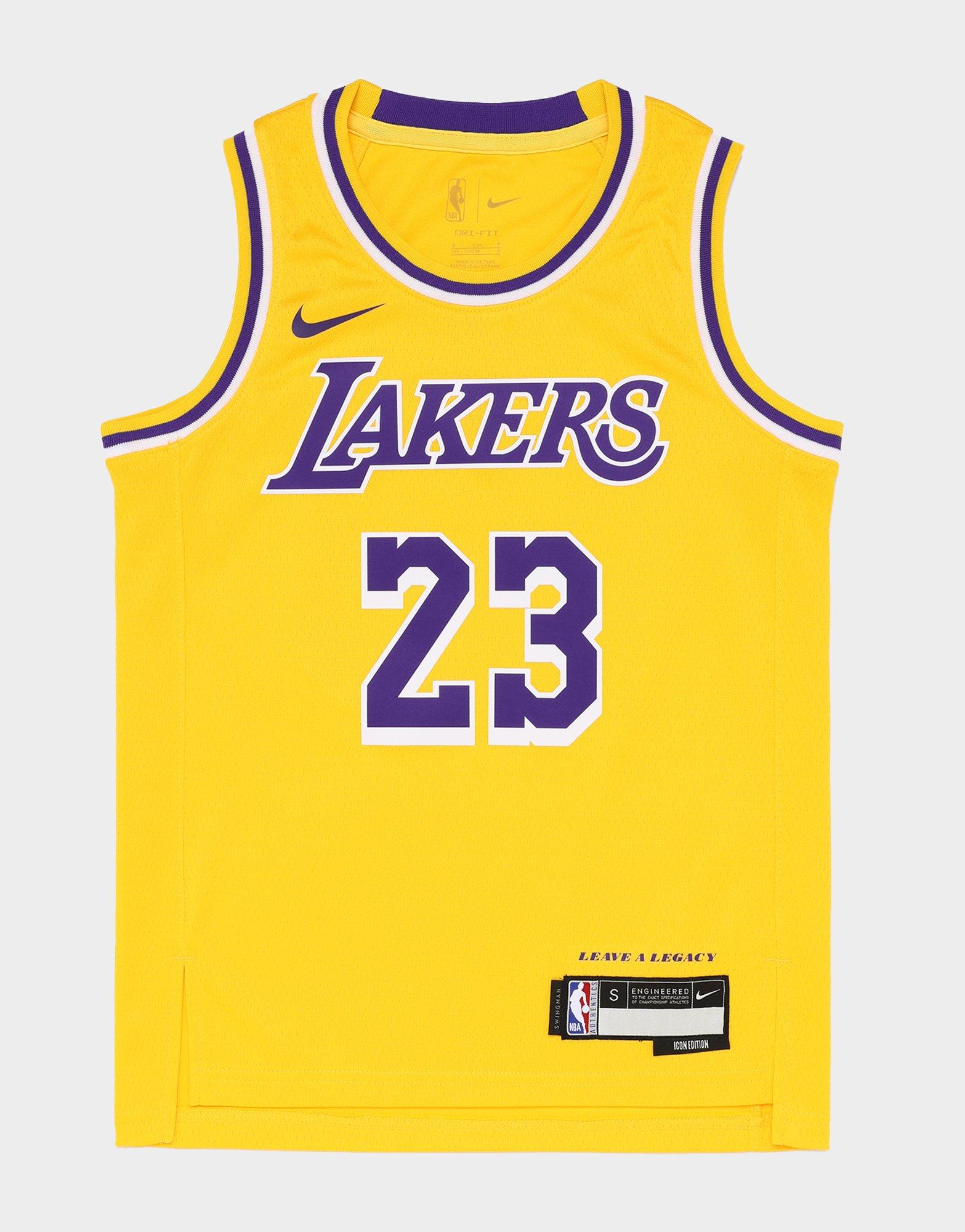 เสื้อกล้ามเด็กโต Youth Icon Swing Jersey Lakers LeBron