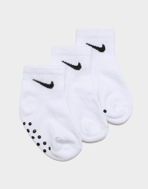 ถุงเท้าเด็กวัยหัดเดิน Core Swoosh Gripper (แพค 3)