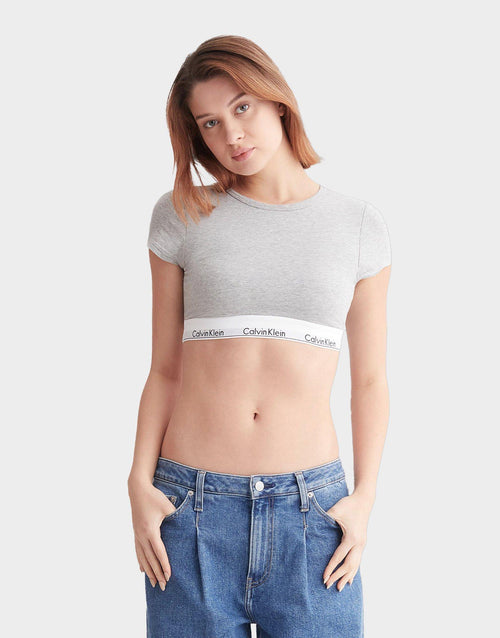 เสื้อชั้นในผู้หญิง Modern Cotton T-Shirt Bralette