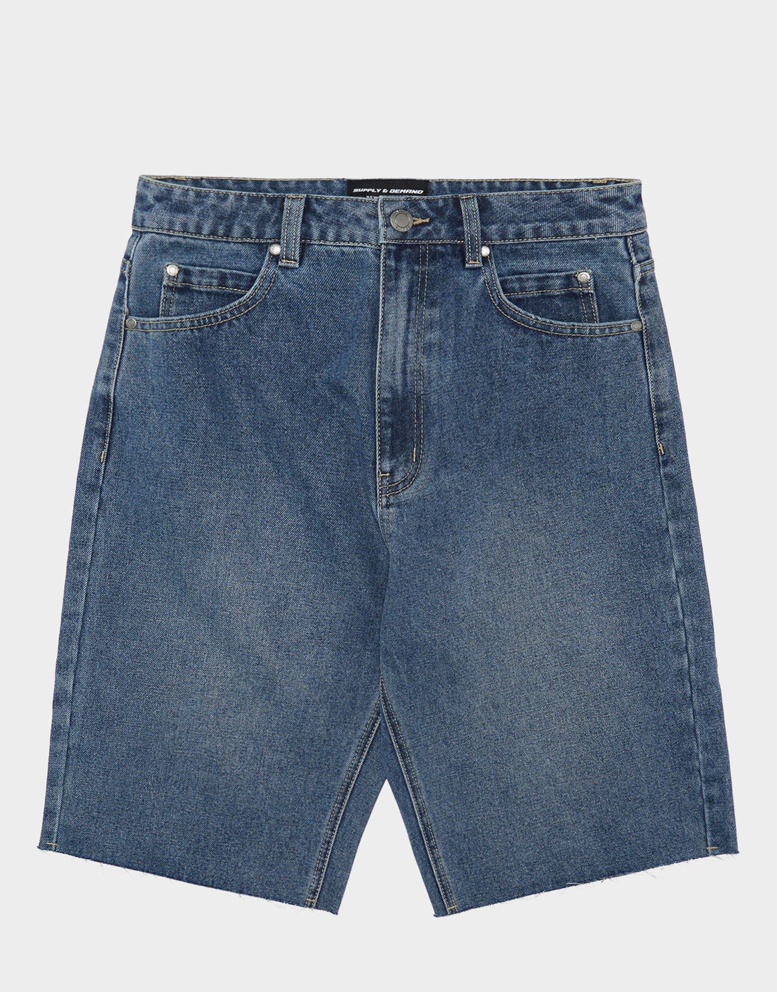 กางเกงขาสั้นผู้หญิง Bleek Jort Denim