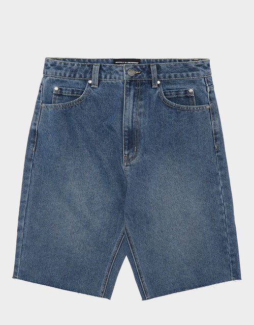 กางเกงขาสั้นผู้หญิง Bleek Jort Denim