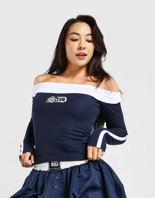 เสื้อแขนยาวผู้หญิง Off Shoulder
