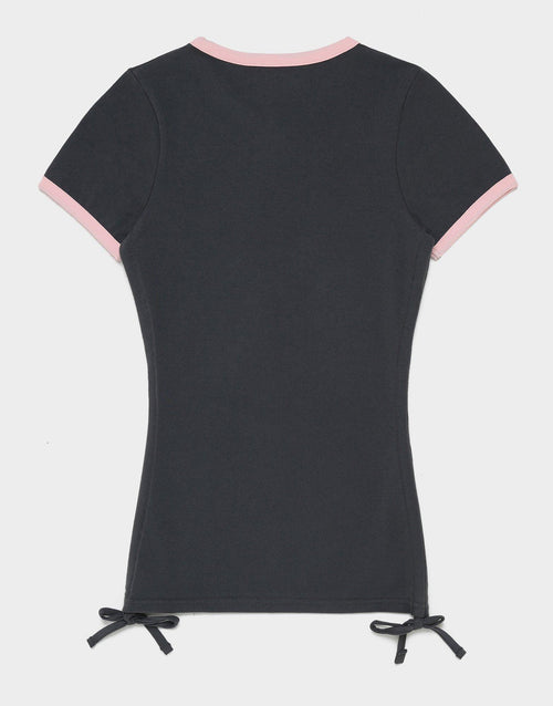 เสื้อแขนสั้นผู้หญิง Ruched