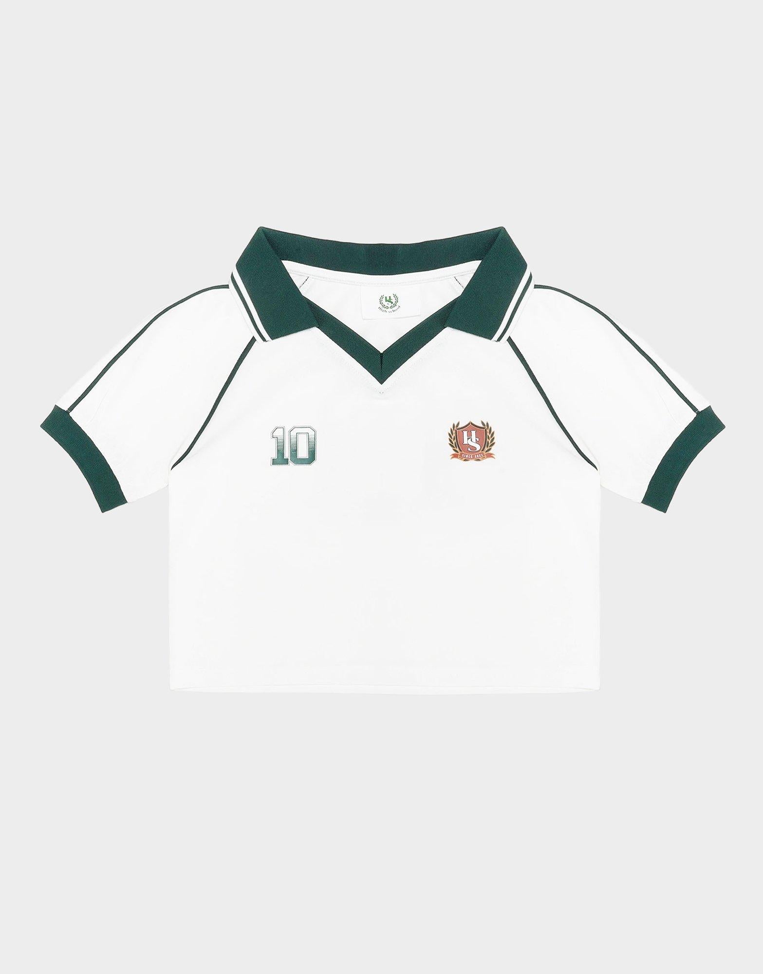 เสื้อแขนสั้นผู้หญิง Football Crop Polo