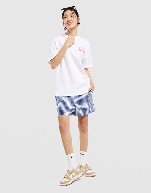 กางเกงขาสั้นผู้หญิง Gingham