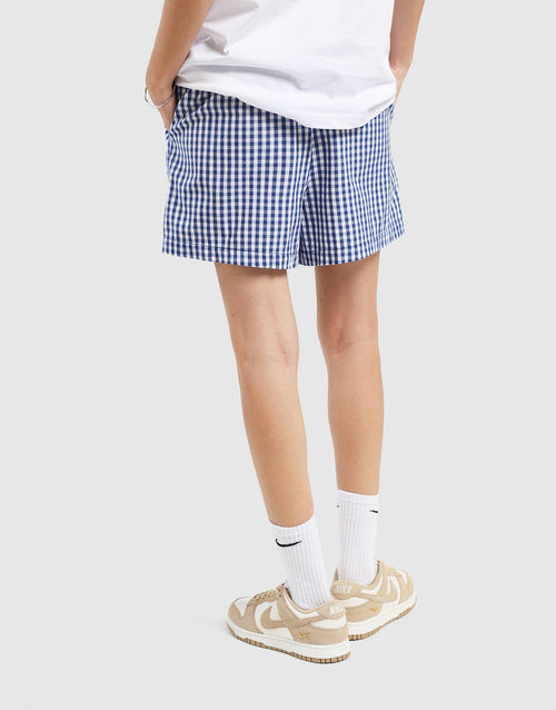 กางเกงขาสั้นผู้หญิง Gingham