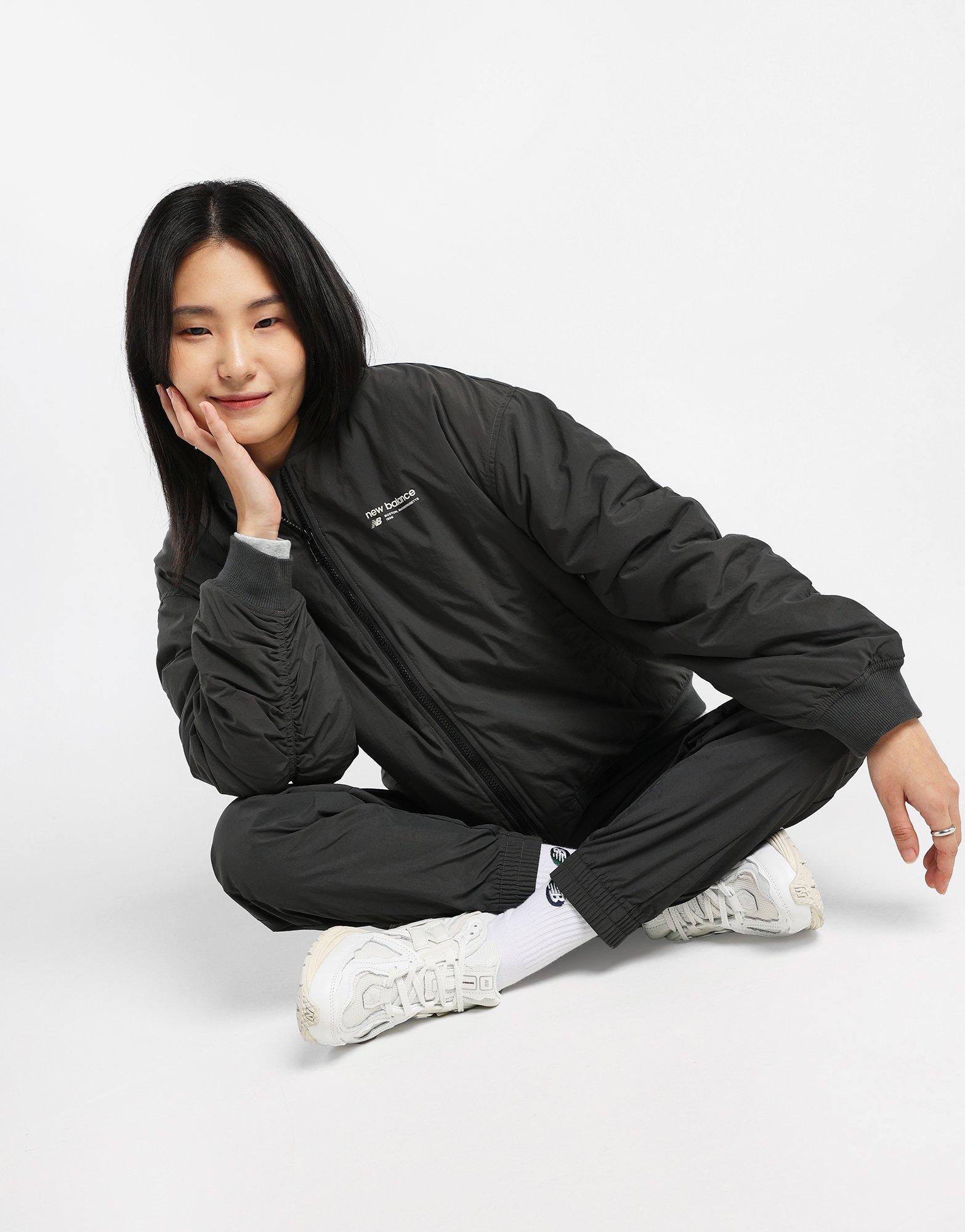 เสื้อแจ็คเก็ตผู้หญิง Linear Heritage Woven Bomber