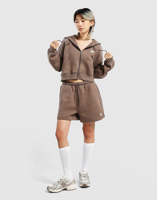 เสื้อฮู้ดดี้ผู้หญิง Piping Full-Zip
