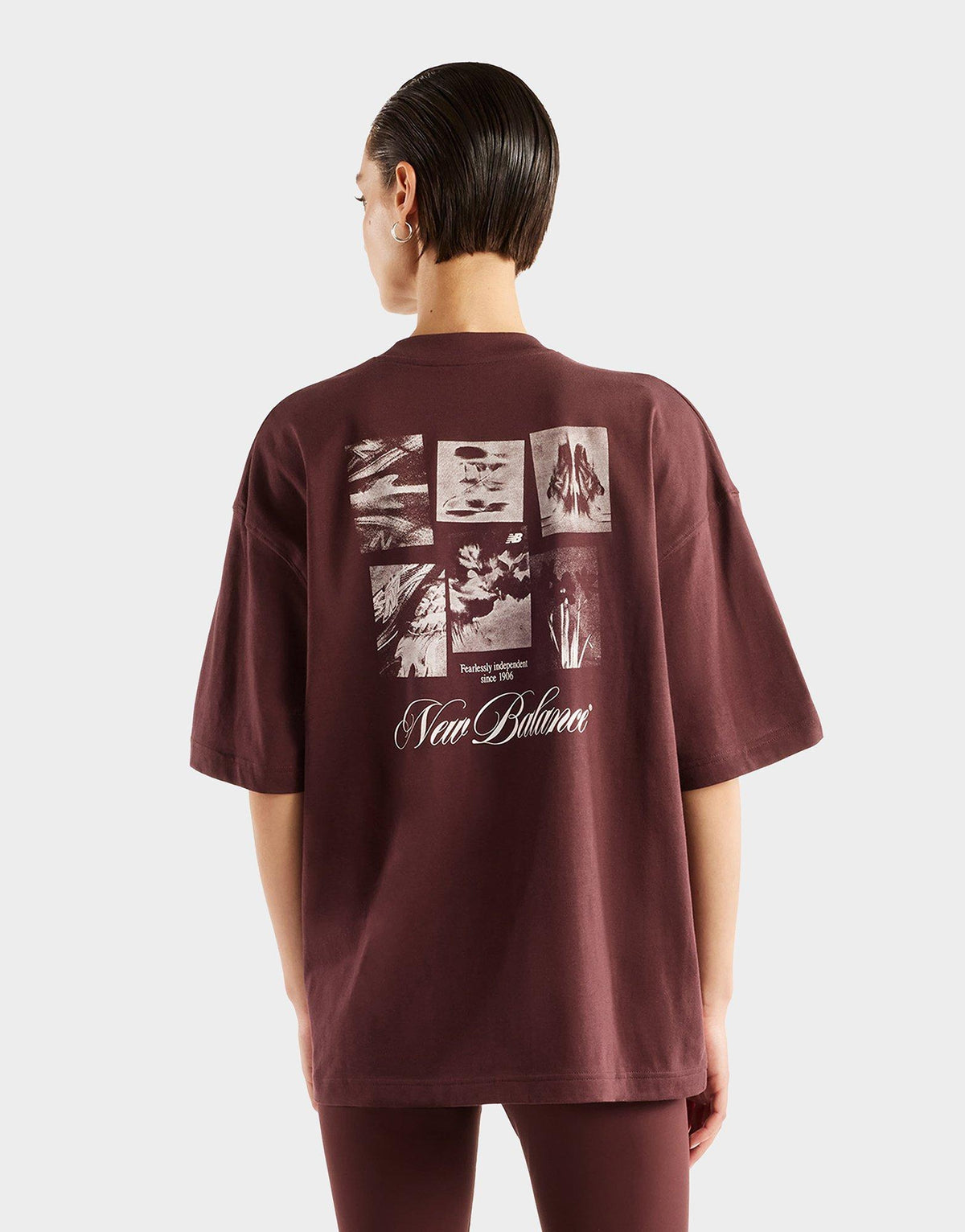 เสื้อยืดผู้หญิง Pressed Flowers Memories Oversized
