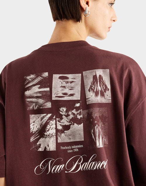 เสื้อยืดผู้หญิง Pressed Flowers Memories Oversized
